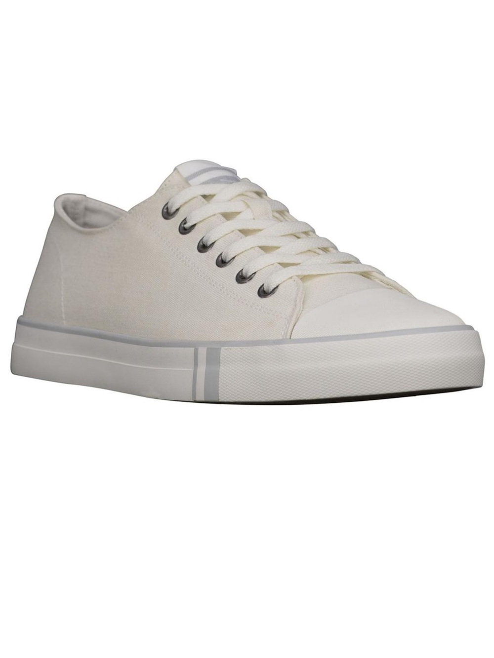 NWB Ben Sherman Men's Canvas Shoes Sneakers Memory Foam Insole White Size 12